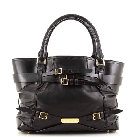 Burberry Leather Bridle Medium Lynher Tote 